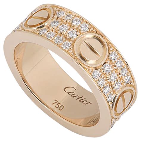 cartier love diamond ring|cartier love ring real.